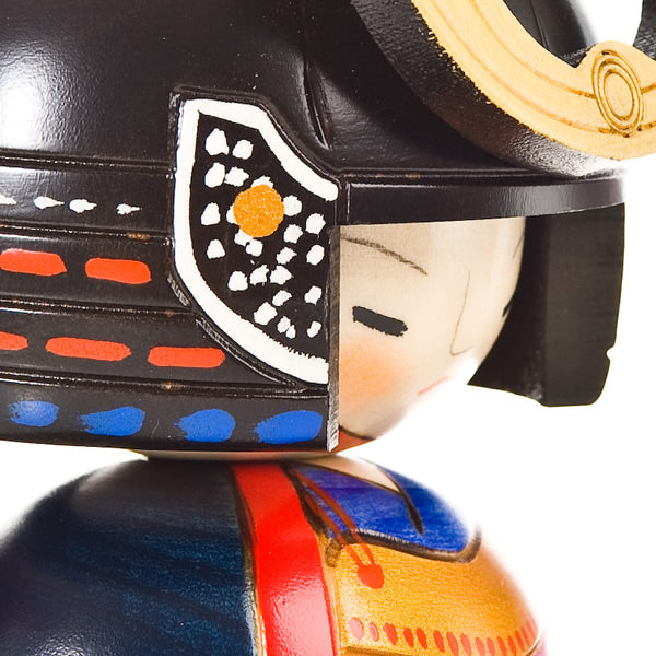 Samurai General Japanese Kokeshi Doll