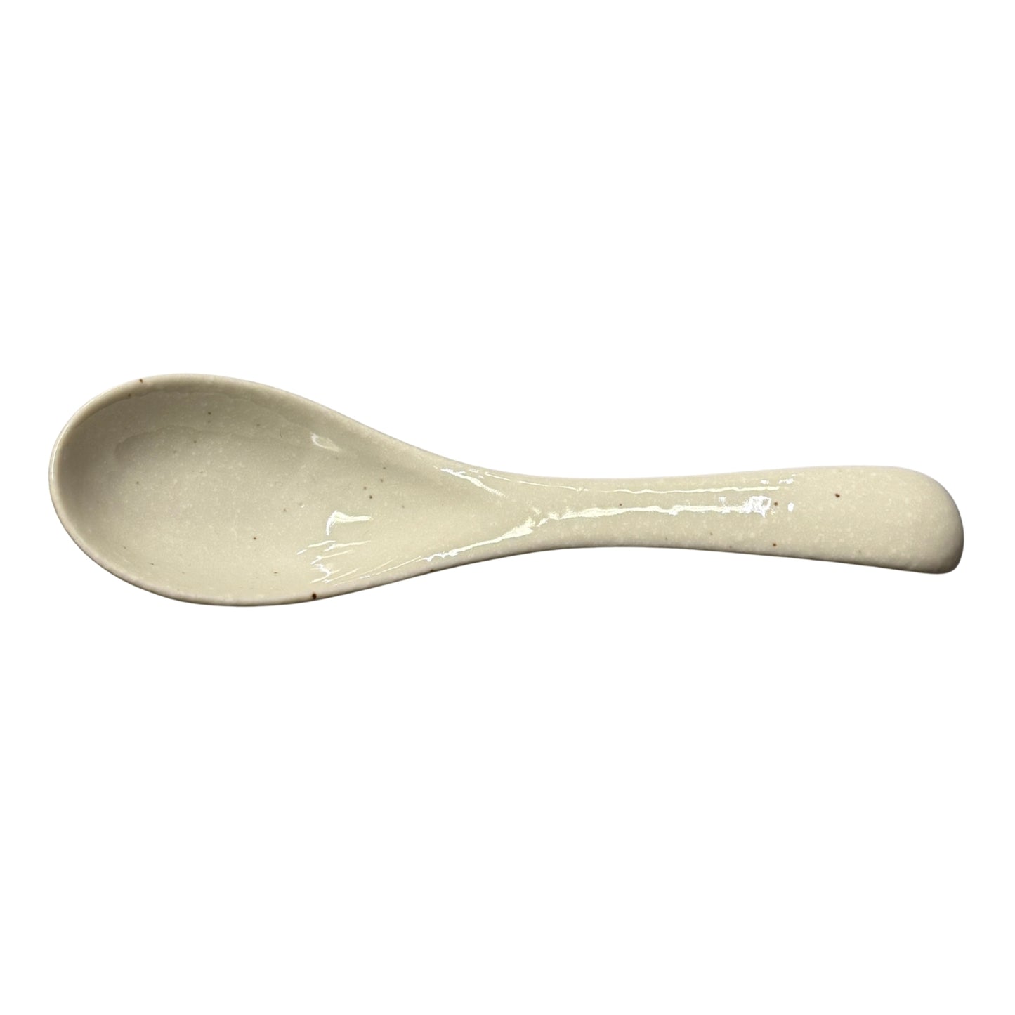 Cream Japanese Noodle Soup Spoon