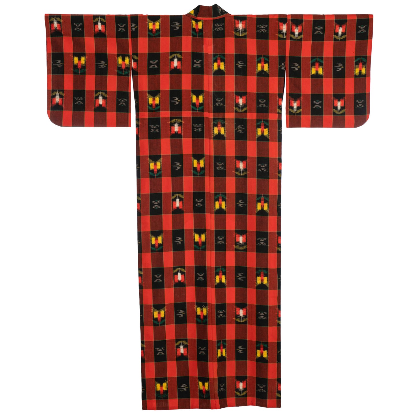 Niigata Mens Vintage Japanese Kimono back and sleeve