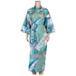 Age 10 to 11 Green Ribbon Cotton Japanese Girls Kimono