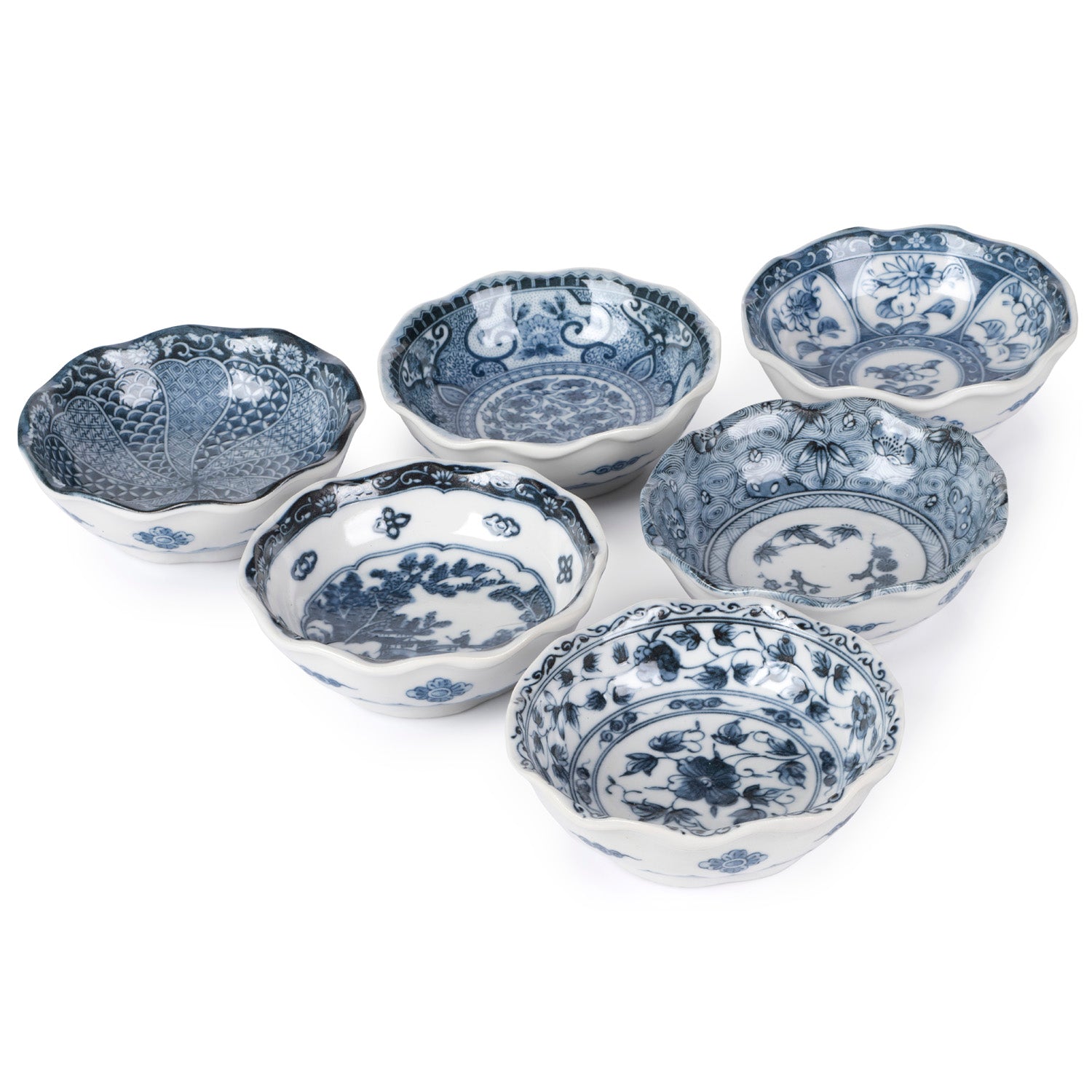 Aizome Japanese Bowl Gift Set