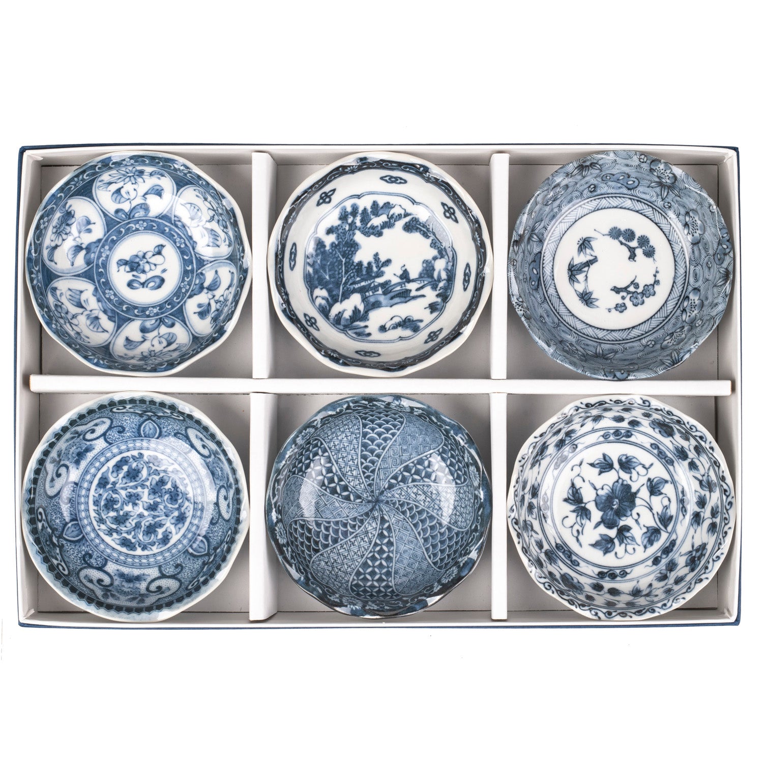 Aizome Japanese Bowl Gift Set in a Gift Box