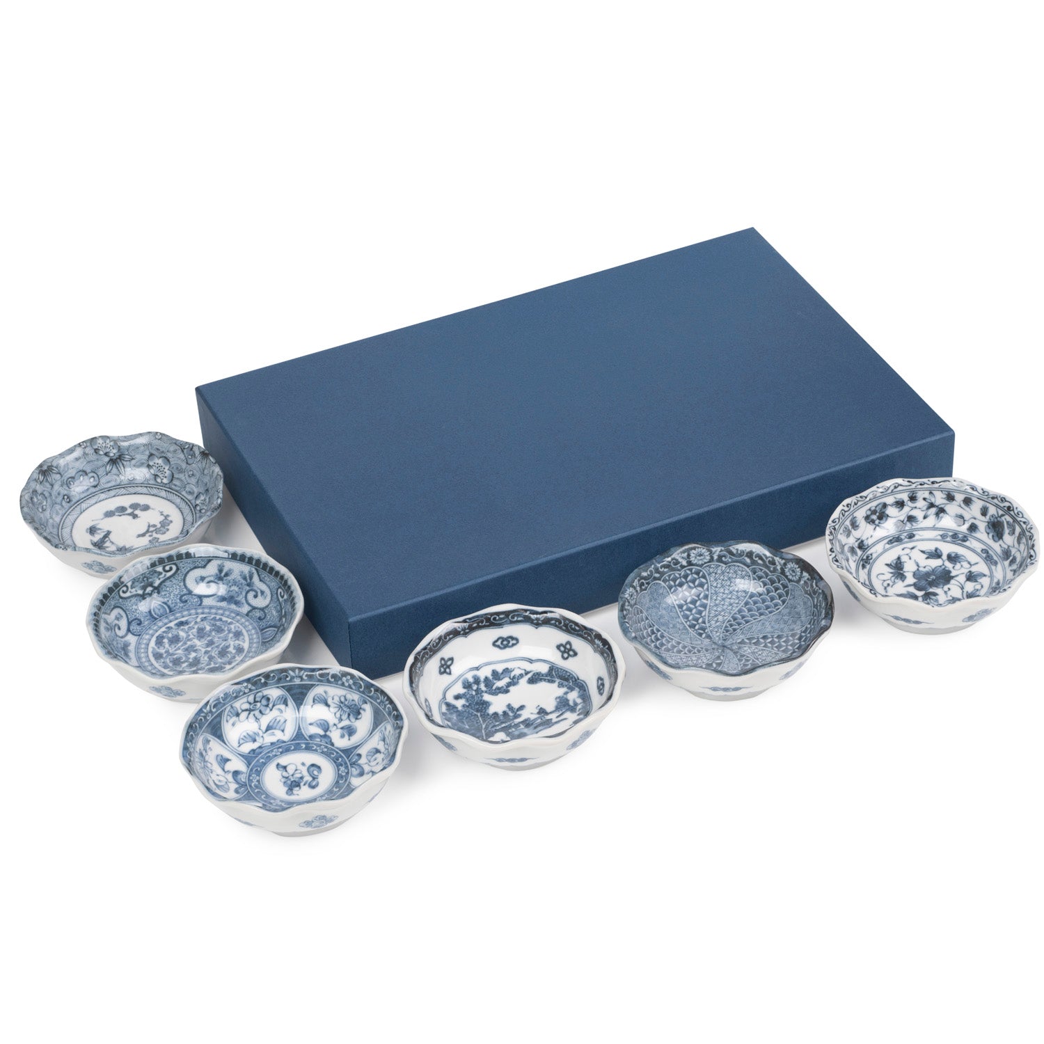 Aizome Japanese Bowl Gift Set and a Gift Box