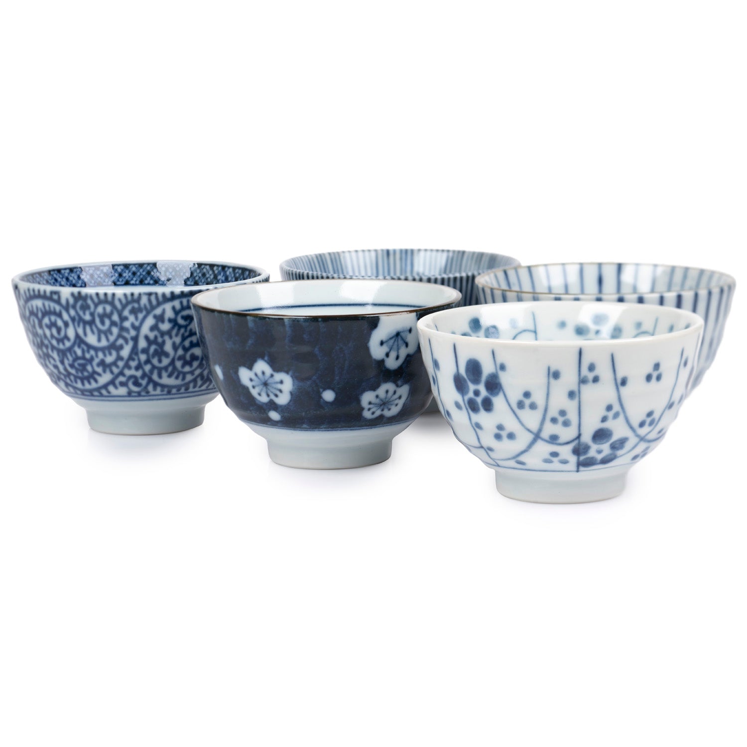 Aizome Japanese Teacup Gift Set side