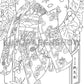 Akane Chan Japanese Manga Kimono Colouring Pack example page 1