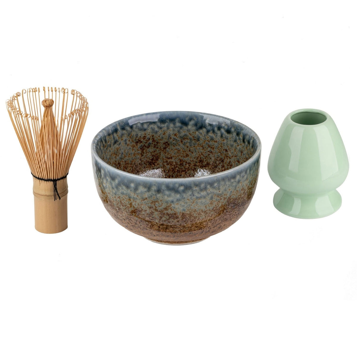 Aki 3 pce Japanese Matcha Tea Bowl Gift Set