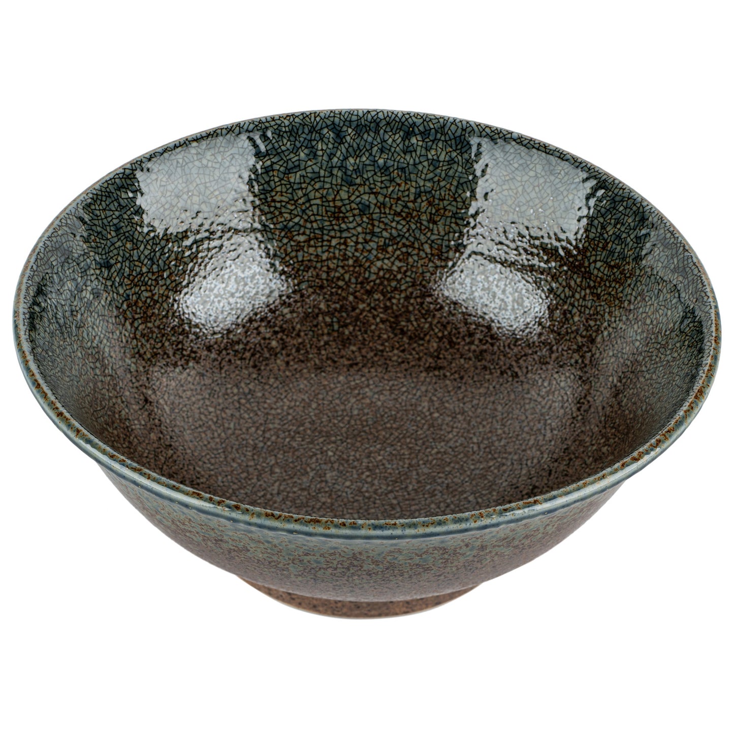 Aki Ceramic Japanese Ramen Bowl open