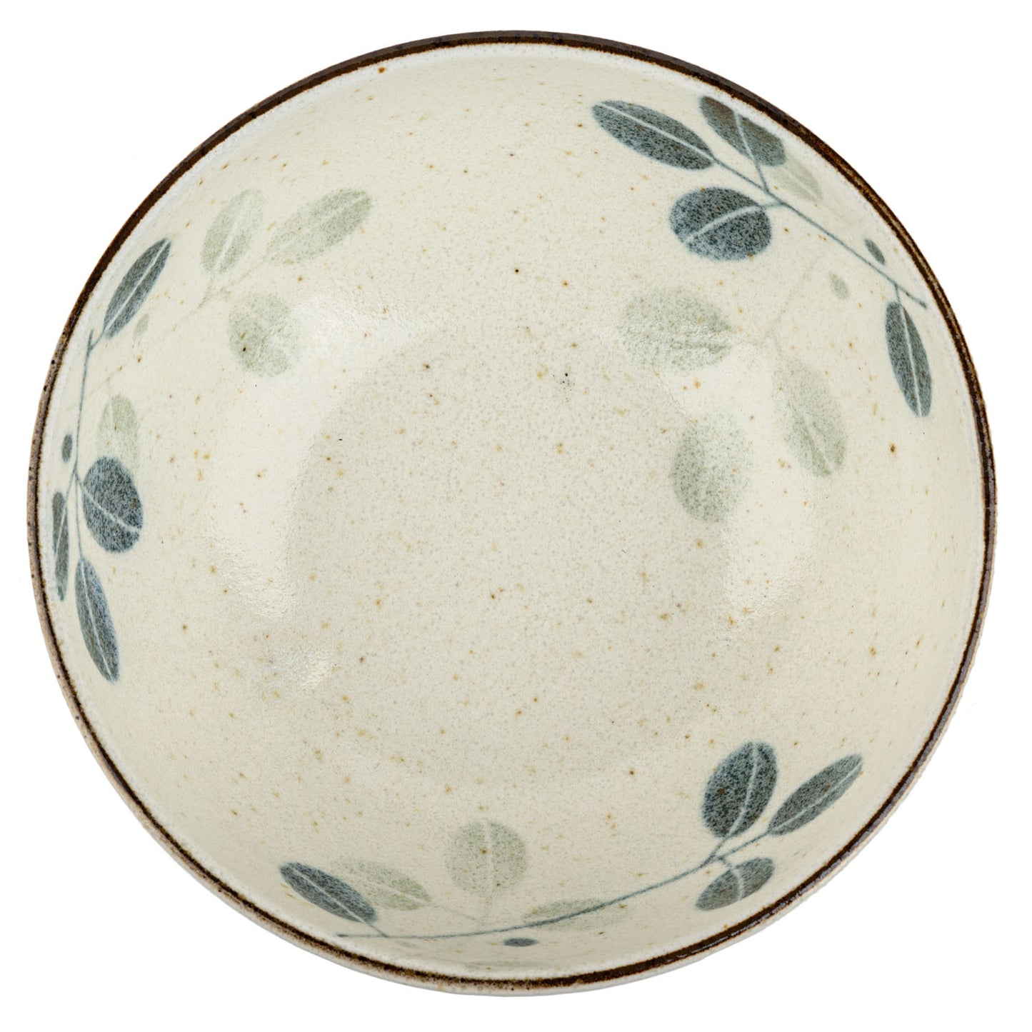 Aoba Small Ceramic Japanese Bowl top