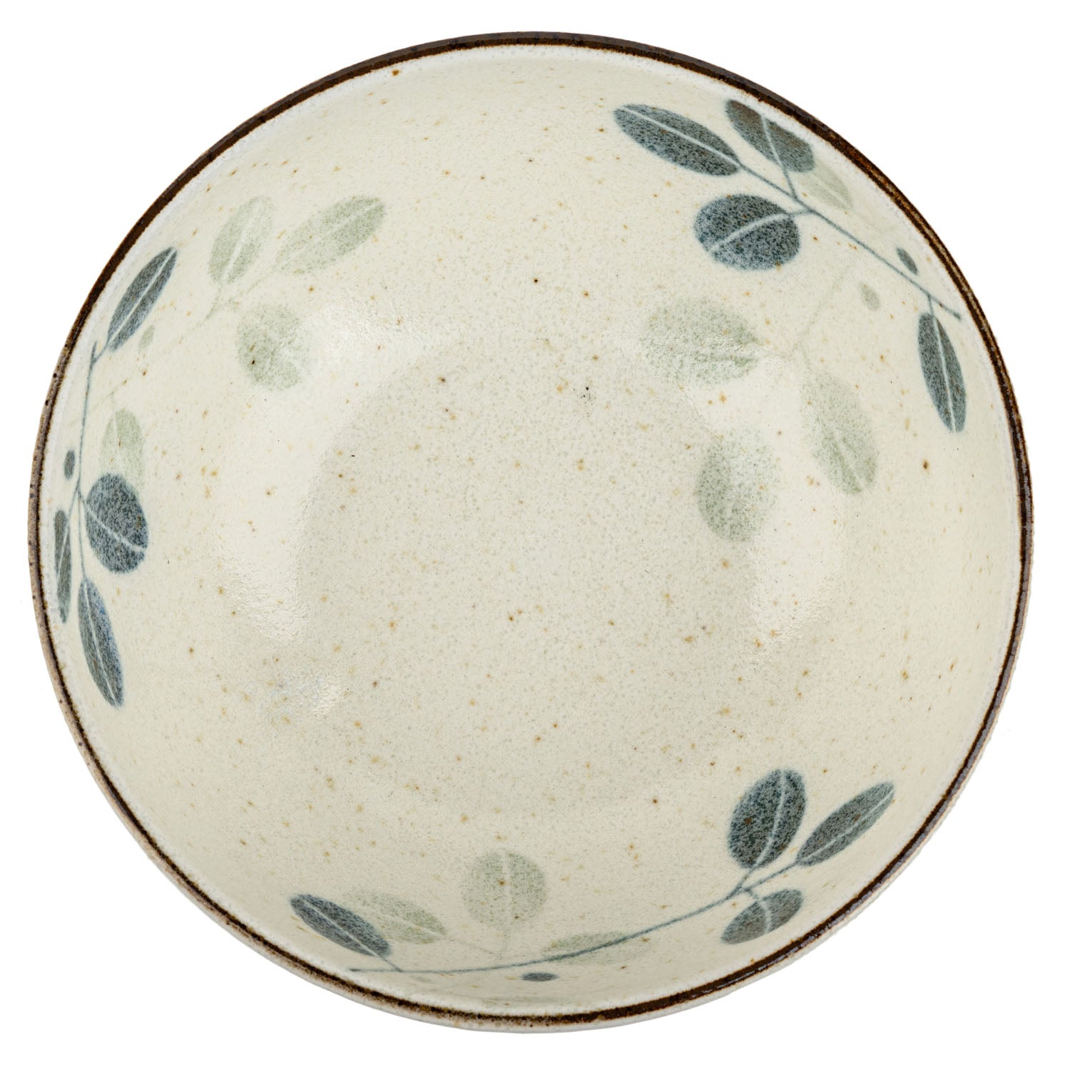 Aoba Small Ceramic Japanese Bowl top