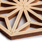 Asanoha Natural Wood Premium Japanese Coaster detail