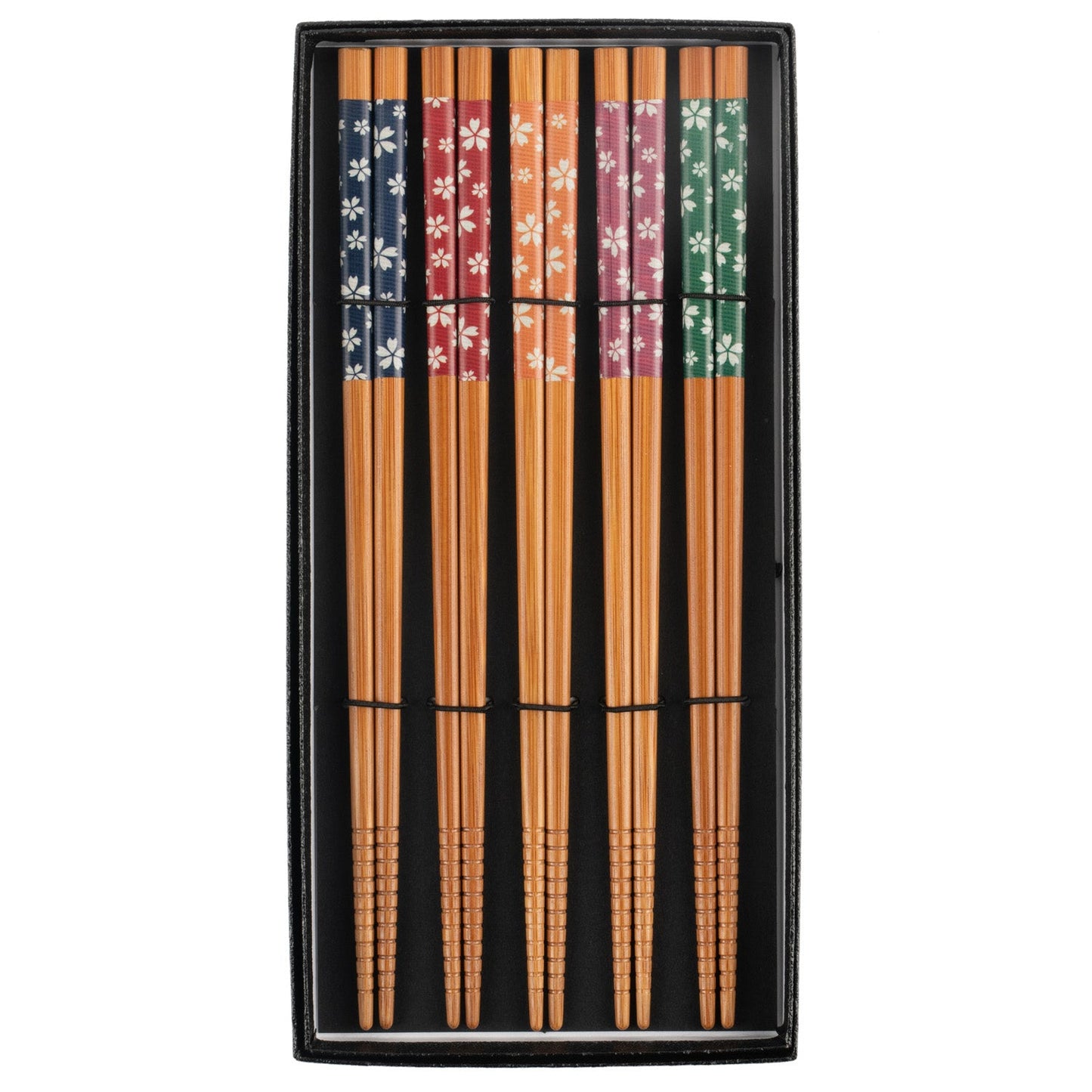 Bamboo Cherry Blossom Japanese Chopstick Gift Set in box