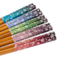 Bamboo Cherry Blossom and Stream Japanese Chopstick Set detail
