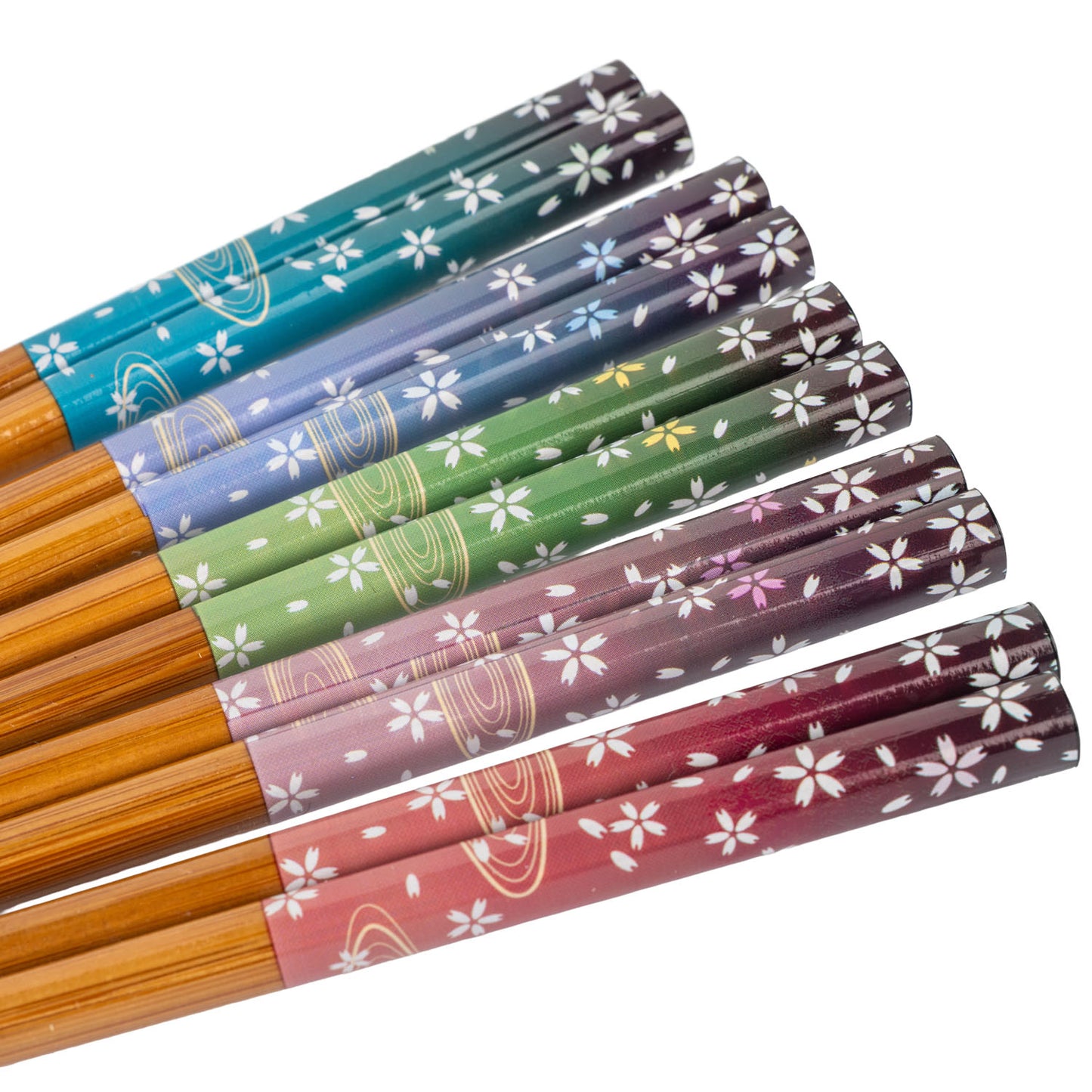 Bamboo Cherry Blossom and Stream Japanese Chopstick Set detail