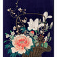 Bamboo Flower Basket Japanese Greetings Card