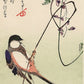 Bird and Wisteria Hiroshige Woodblock Print