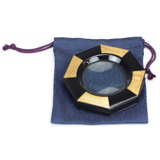 Black and Gold Japanese Lacquer Magnifier