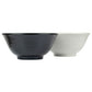 Black and White Lucky Cat Japanese Bowl Set side