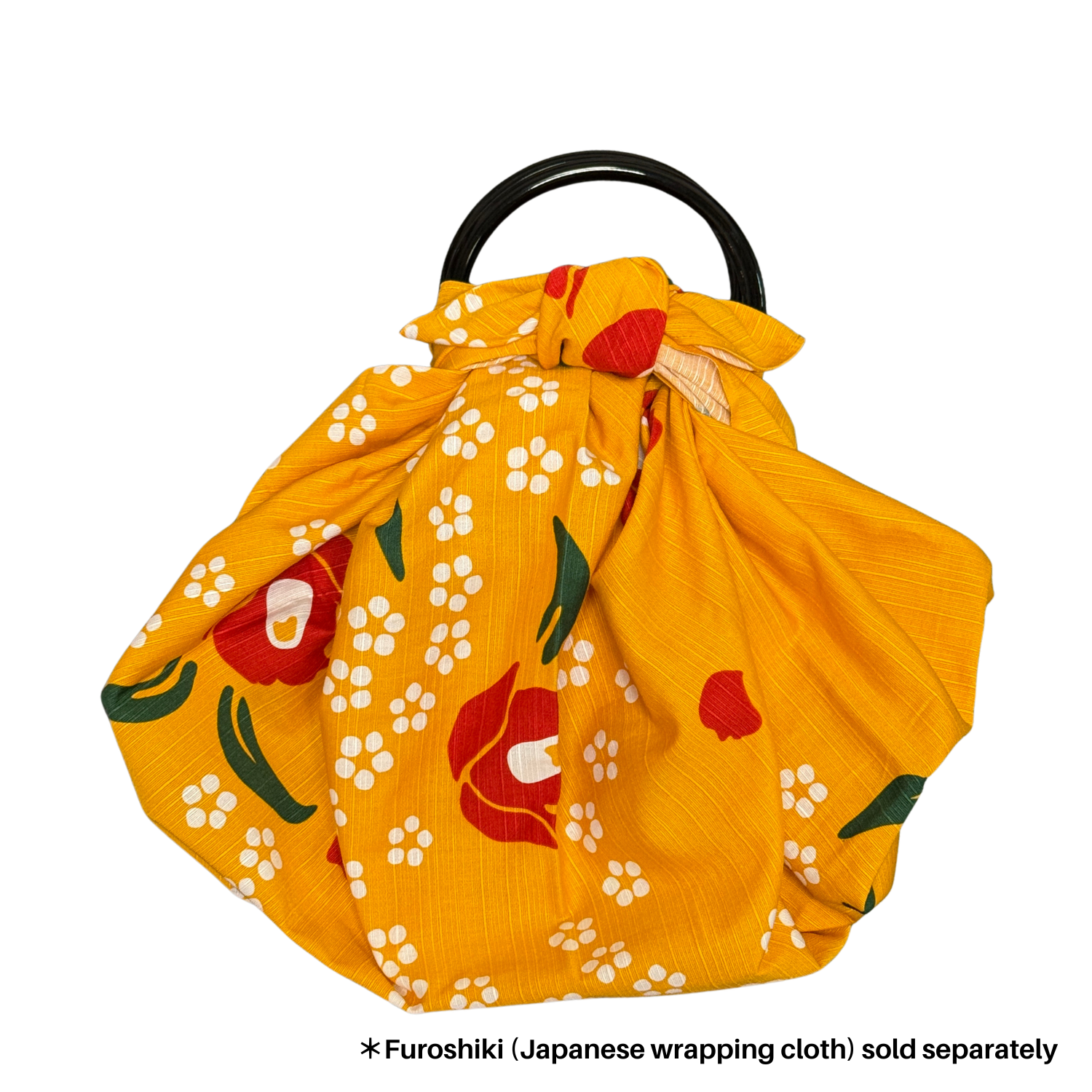 Japanese Black Furoshiki Bag Rings sample bag 90