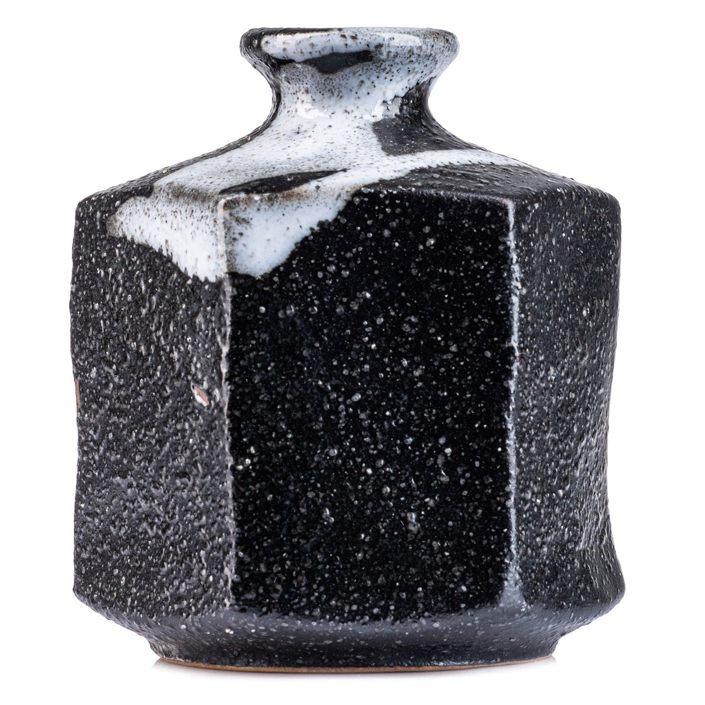 Black Ichirin Sashi Japanese Mini Vase