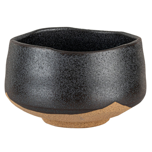 Black Kessho Premium Japanese Matcha Tea Bowl