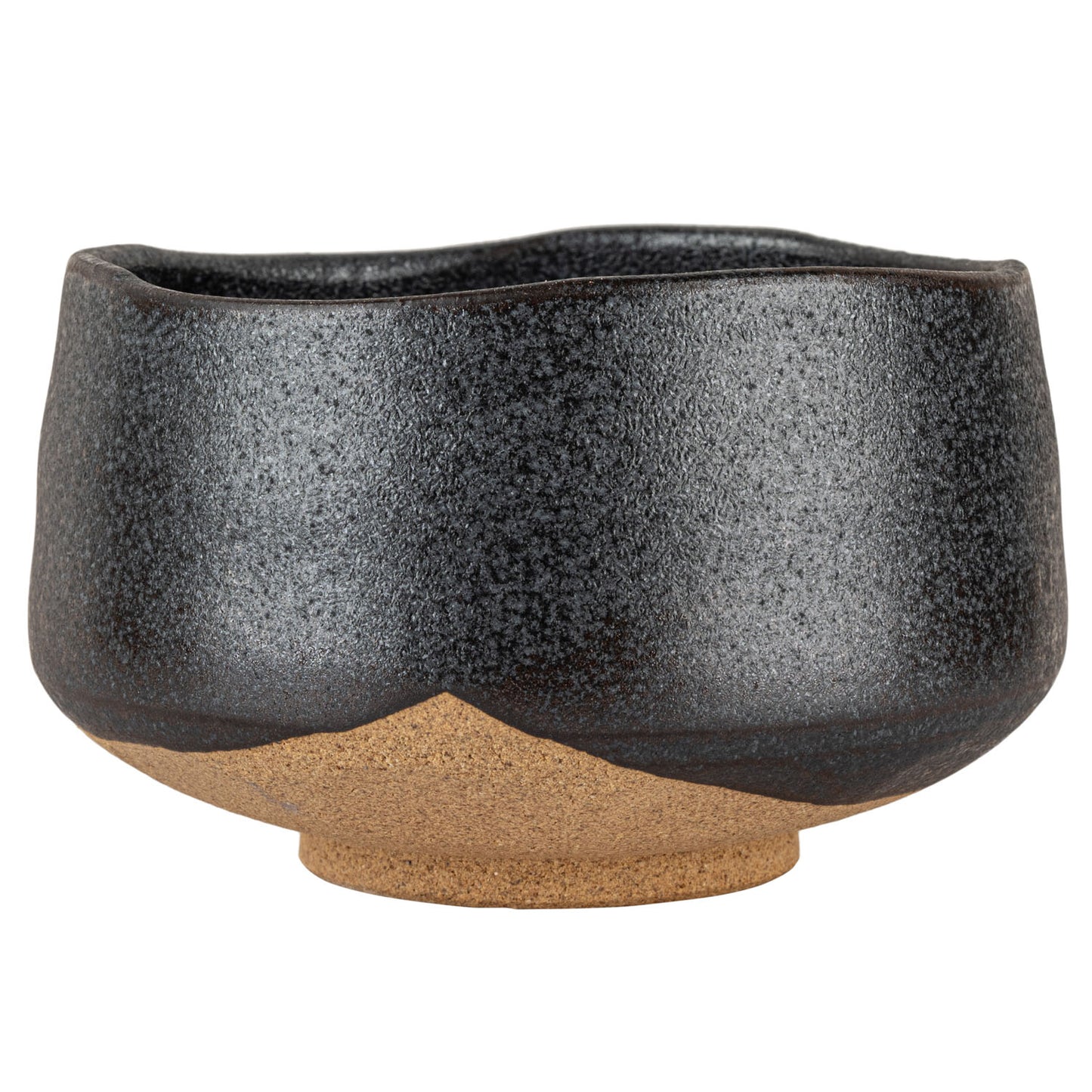 Black Kessho Premium Japanese Matcha Tea Bowl side