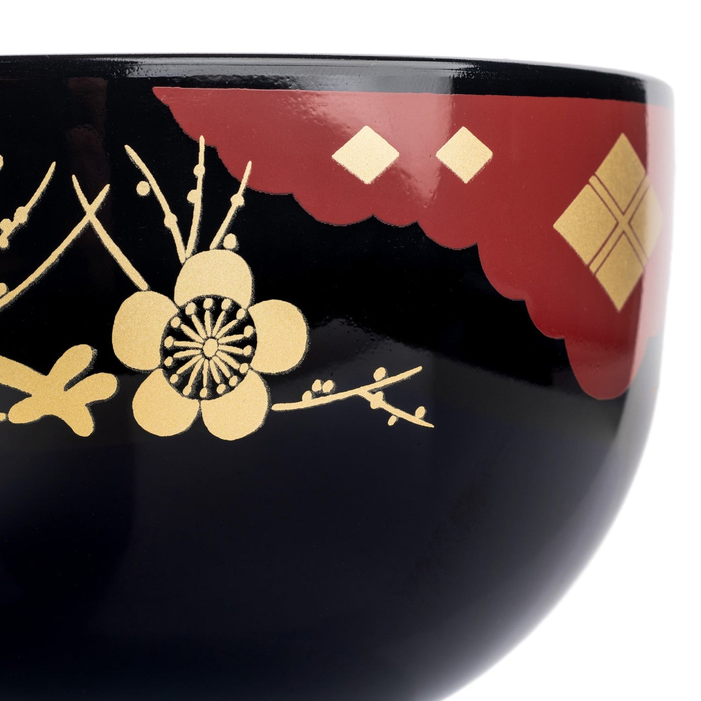 Black Lacquer Japanese Noodle Bowl