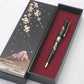Black Mount Fuji and Sakura Japanese Lacquer Pen and Gift Box