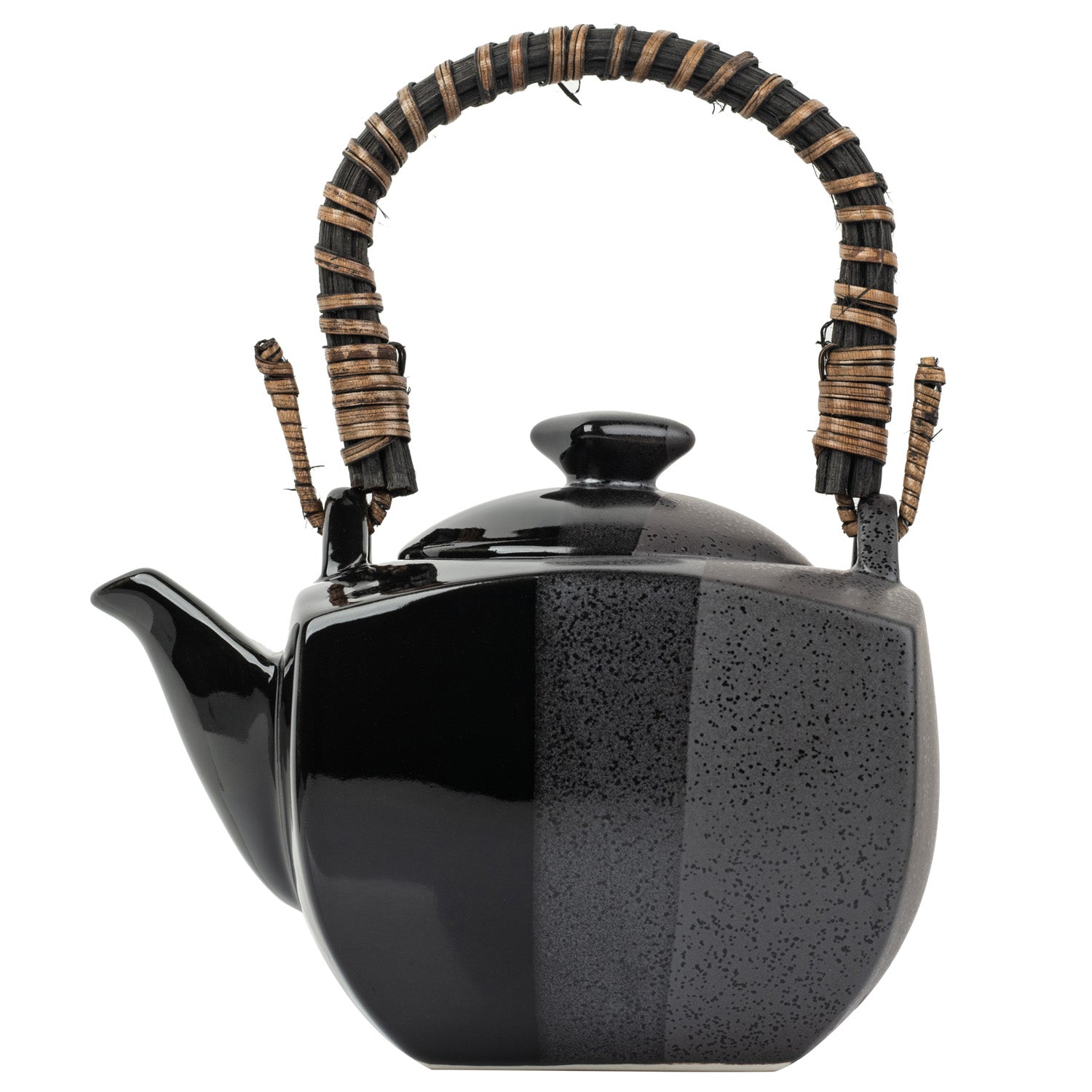 Black Nanban Traditional Japanese Teapot side