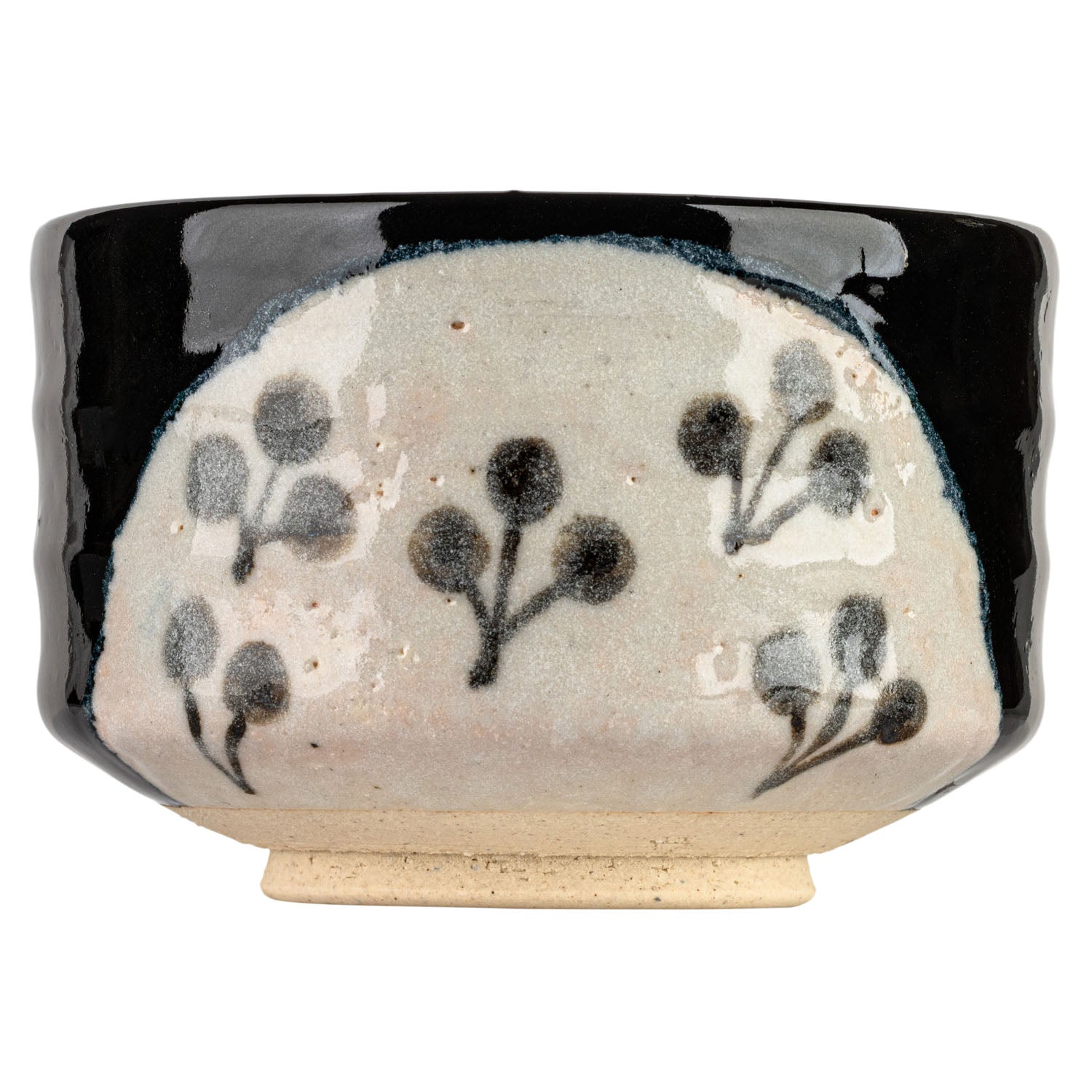 Black Oribe Premium Japanese Matcha Teacup side