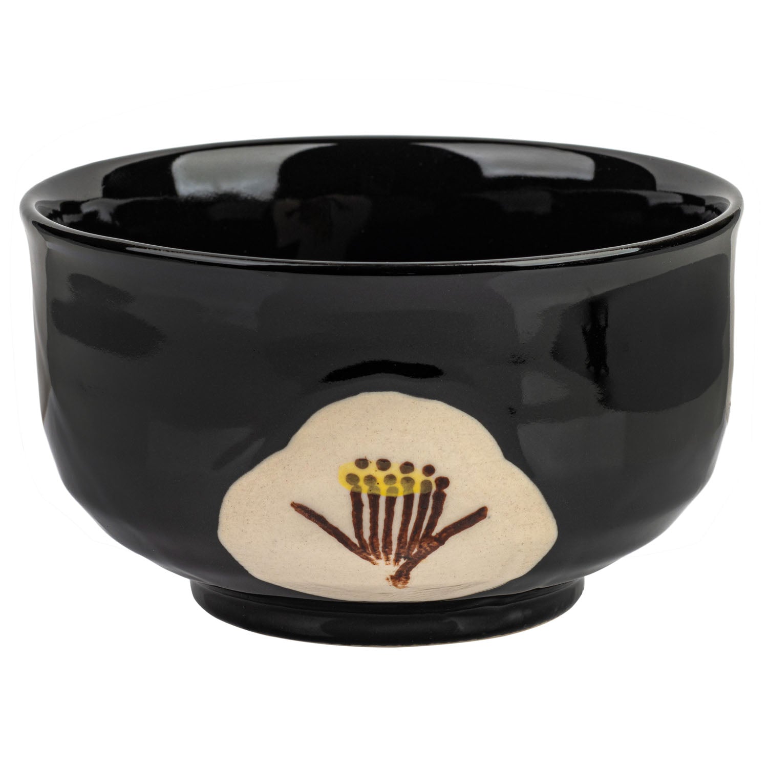 Black Tsubaki Japanese Matcha Teacup