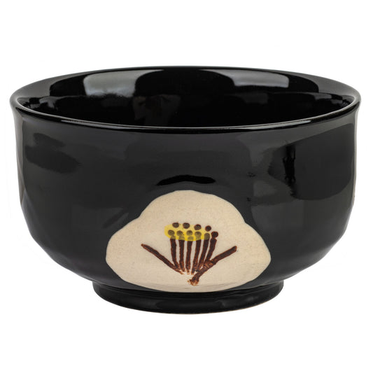 Black Tsubaki Japanese Matcha Teacup