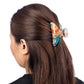 Blue Cherry Blossom Japanese Hair Claw model side