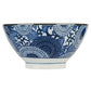 Blue Chrysanthemum Japanese Ramen Bowl Set side
