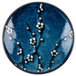 Blue Hana Cherry Blossom Japanese Dinner Plate top