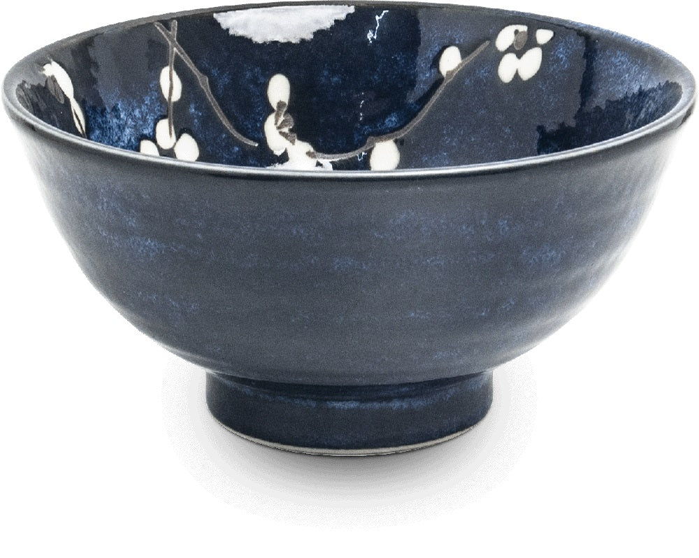 Blue Hana Cherry Blossom Japanese Soup Bowl