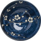 Blue Hana Cherry Blossom Japanese Soup Bowl top