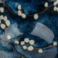 Blue Hana Cherry Blossom Japanese Soup Bowl detail