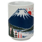 Blue Mount Fuji Japanese Tea Cup