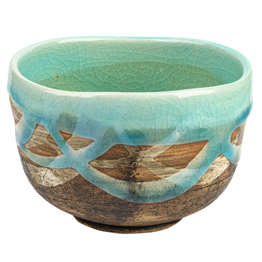 Blue Nagashi Premium Japanese Matcha Tea Cup