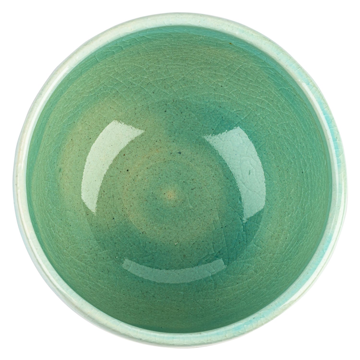 Blue Nagashi Premium Japanese Matcha Tea Cup top
