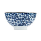 Blue Sakura Ceramic Japanese Rice Bowl side