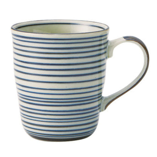 Blue Stripe Ceramic Japanese Tea Mug