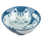 Blue Tabby Cat Japanese Large Rice Bowl open