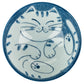 Blue Tabby Cat Japanese Large Rice Bowl top
