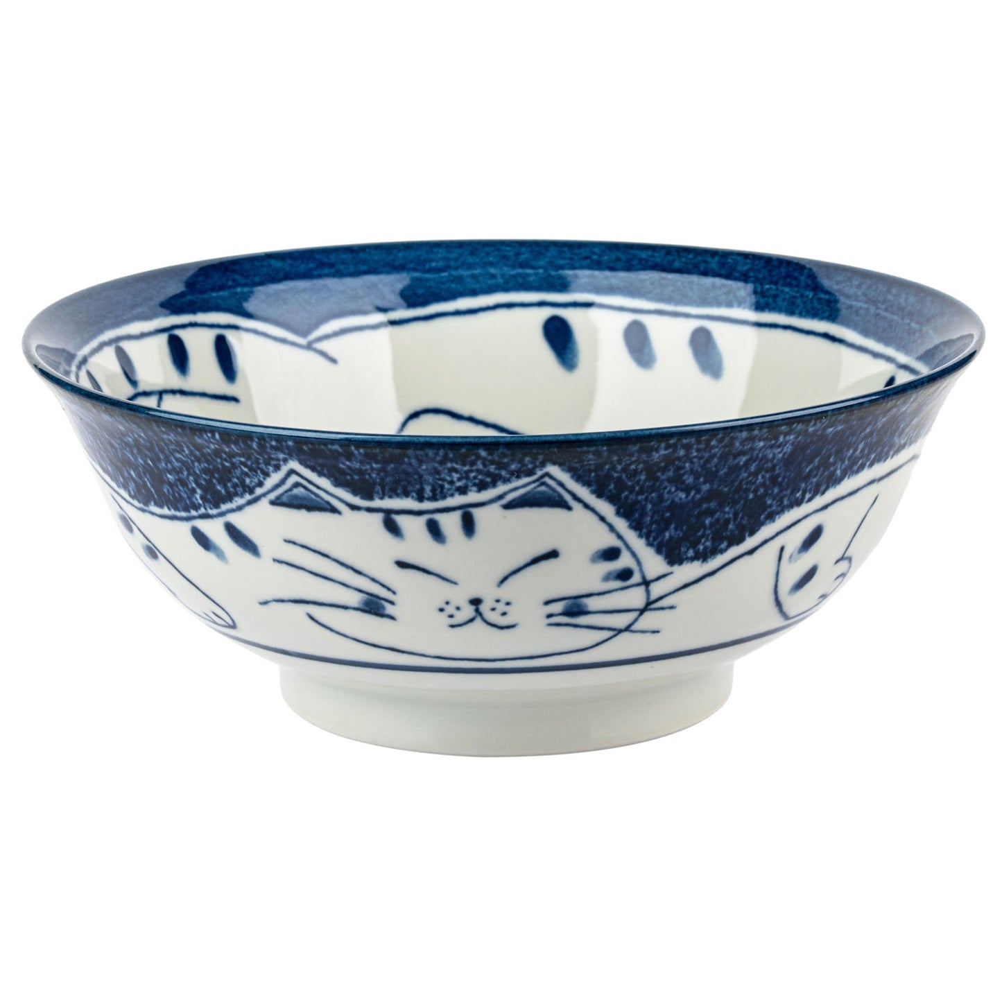 Blue Tabby Cat Japanese Ramen Bowl