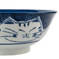 Blue Tabby Cat Japanese Ramen Bowl detail