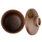 Bronze Iga Japanese Chawanmushi Pot top