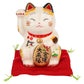 Calico Good Fortune Japanese Lucky Cat andred cushion