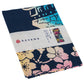 Castle and Cherry Blossoms Japanese Cotton Tenugui folded