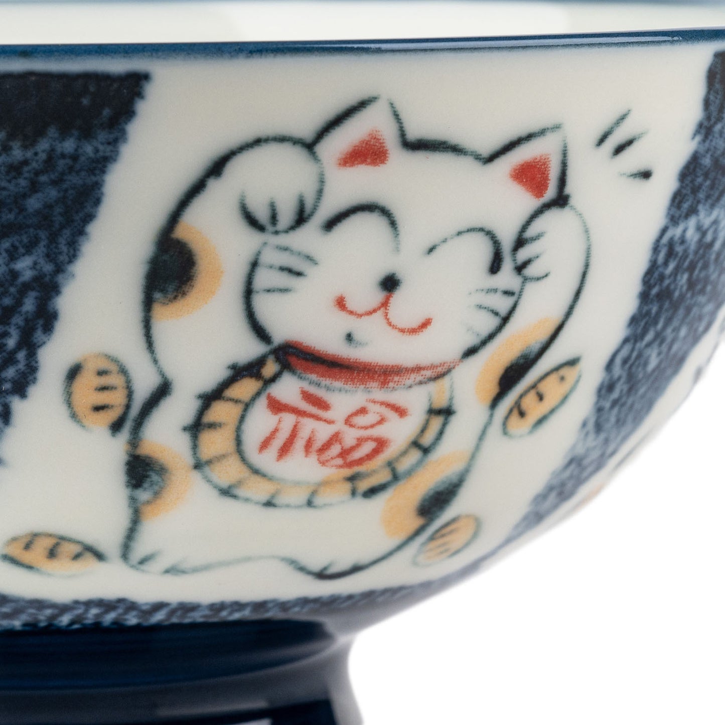 Cats Happiness Japanese Large Rice Bowl detail